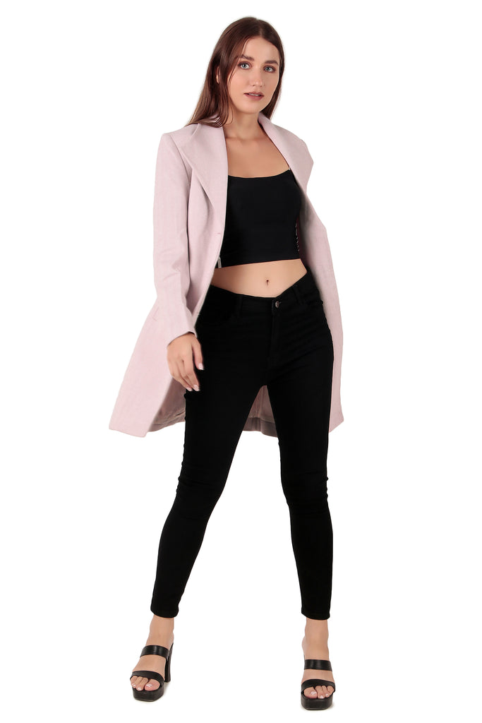 The Elegant Brazo Women’s Coat with Notched Lapel