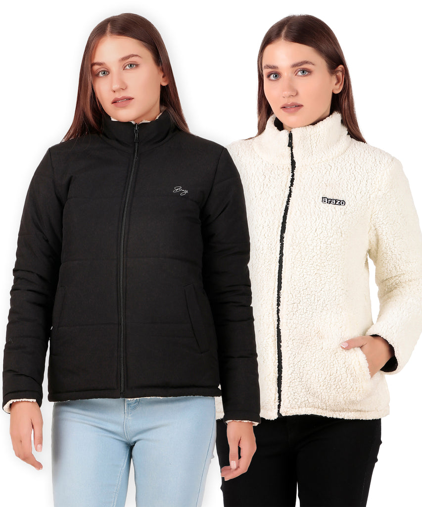 Brazo Reversible Cozy Puffer Women’s Jackets for Winter