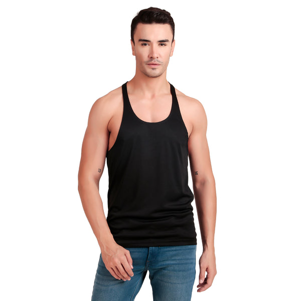 Men's Gym Stringer,Vest, Muscle-Reflecting Fit, Lightweight Sando